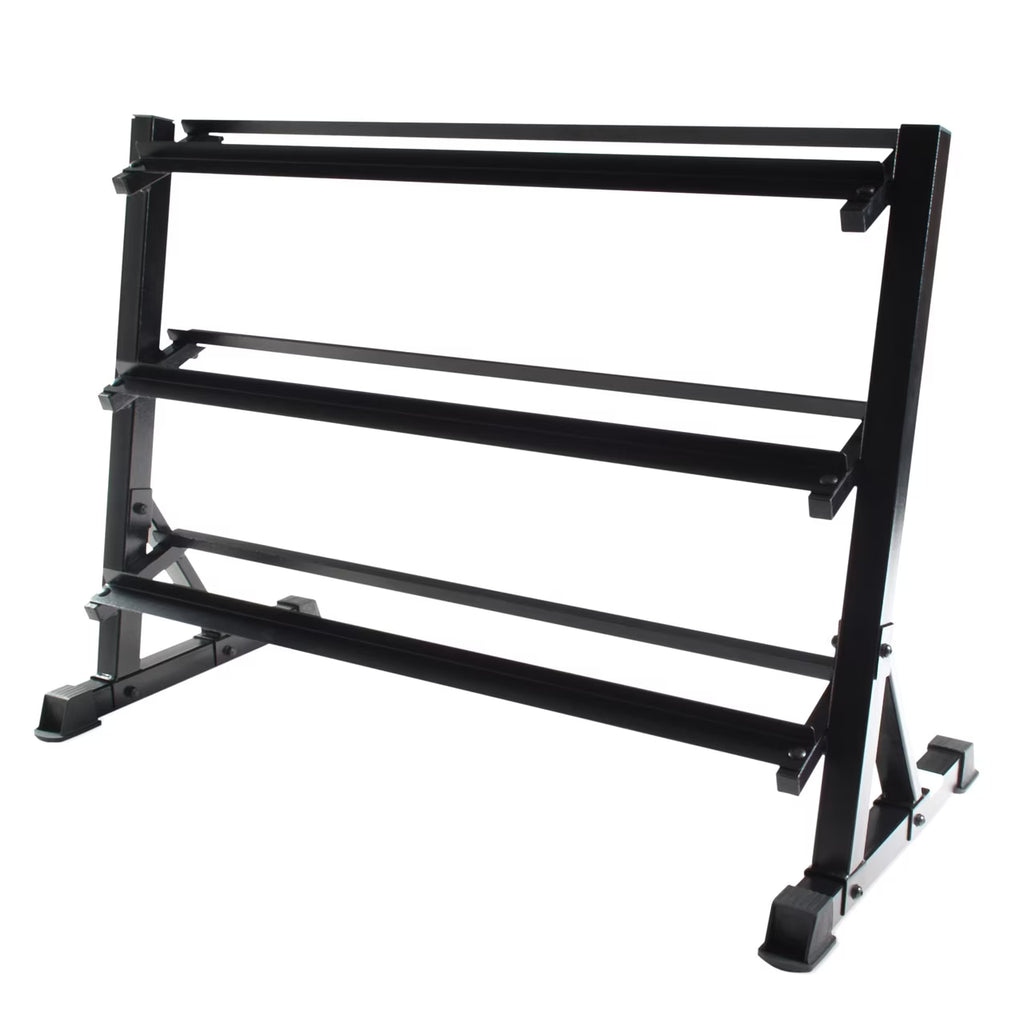 Black 3-Tiered Dumbbell Storage Rack B507