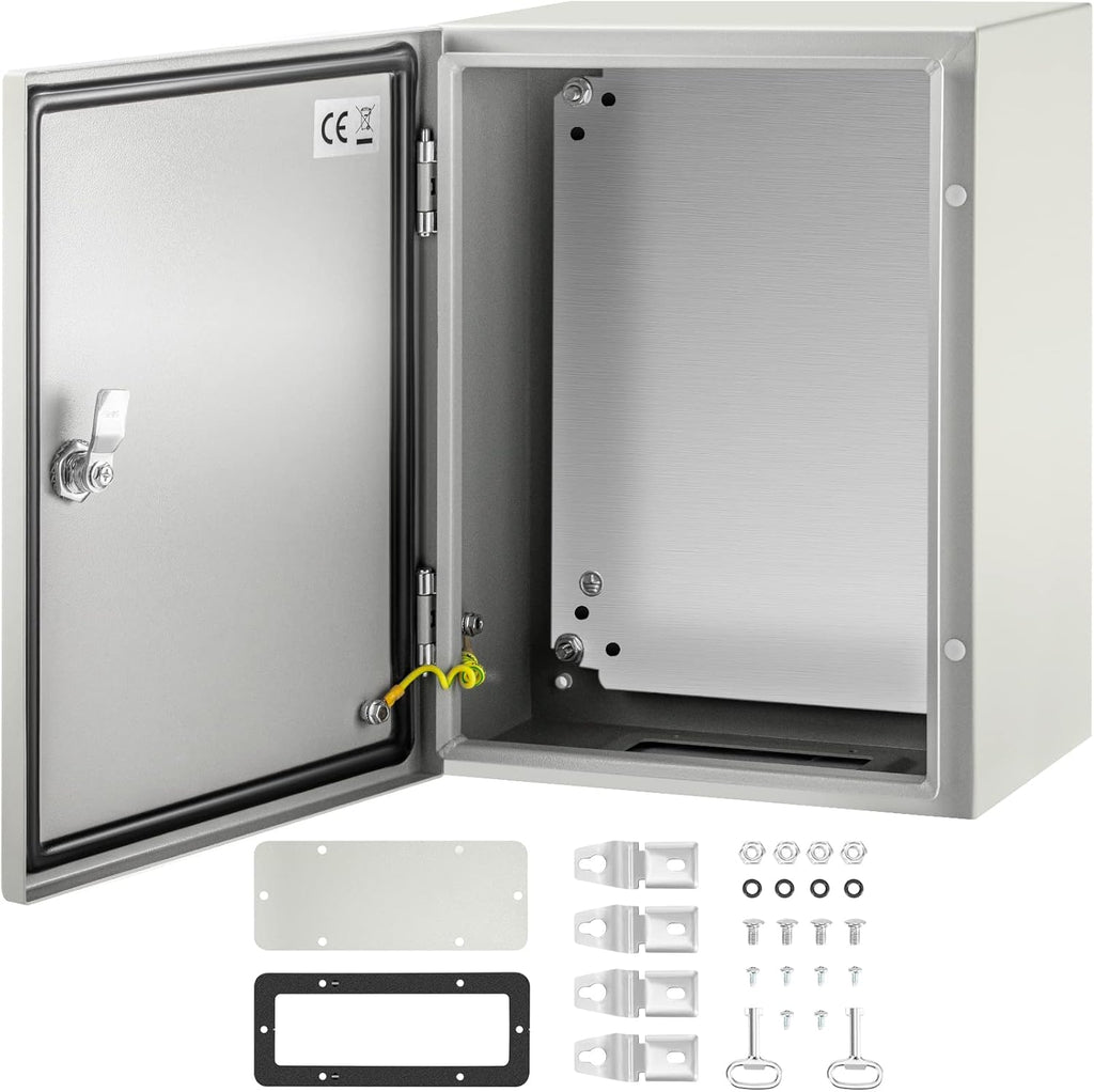 20 x 12 x 10'' NEMA 4X Steel Electrical Box with Mounting Plate E3111