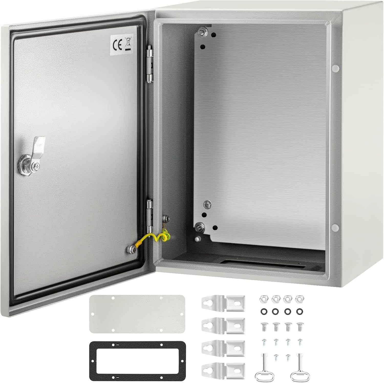 20 x 12 x 10'' NEMA 4X Steel Electrical Box with Mounting Plate E3111