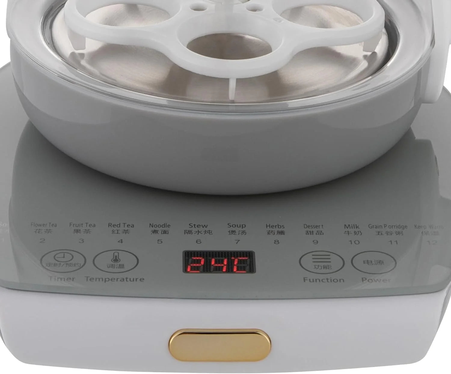 1.8L Electric Glass Tea Kettle with Temperature Control Y85409