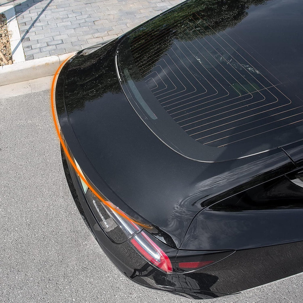 Matte Black Rear Spoiler Trunk Lip Kit for Tesla Model 3 K26267