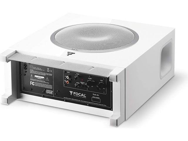 White Bass Reflex Subwoofer with Integrated 150W Amplifier D3636