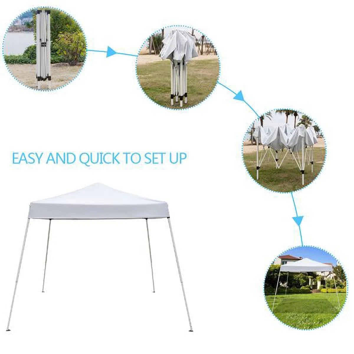 3 x 3M Waterproof Folding Tent White X1022