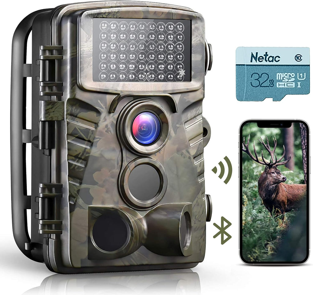 4K 32MP WiFi Trail Camera with Night Vision B885
