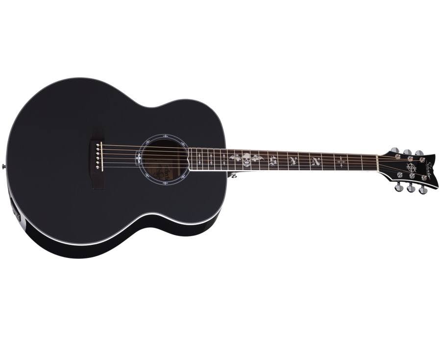 Gloss Black Acoustic Guitar D693