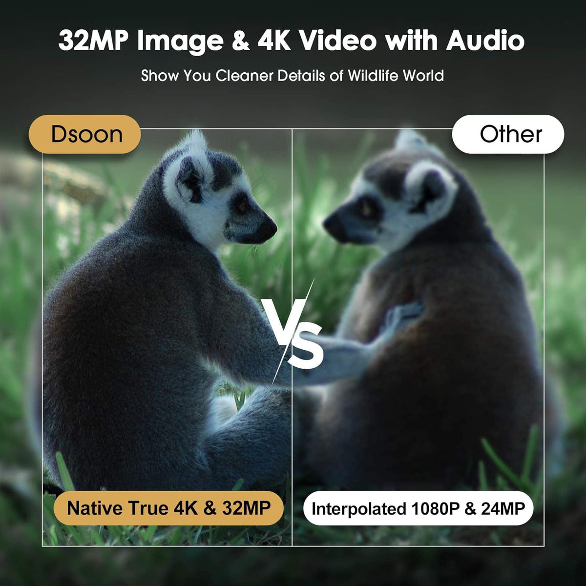 4K 32MP WiFi Trail Camera with Night Vision B885