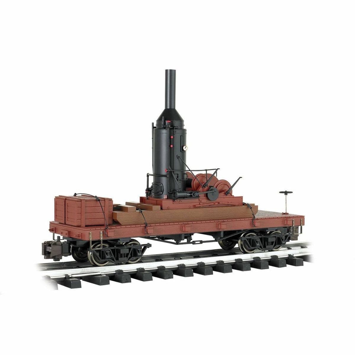 Log Skidder with Crates on 20ft Log Car X4305