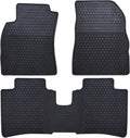 Black Rubber Car Floor Mats for 2014-2019 Nissan Sentra R74542