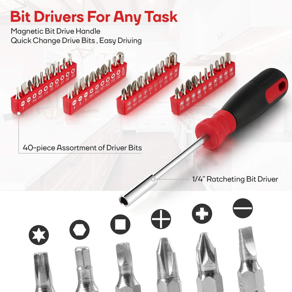 248 Pieces Mechanics Tool Set with Storage Case G471