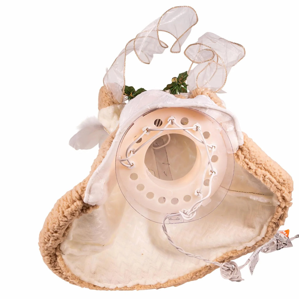 10-Light Rustic Angel Treetop E306001