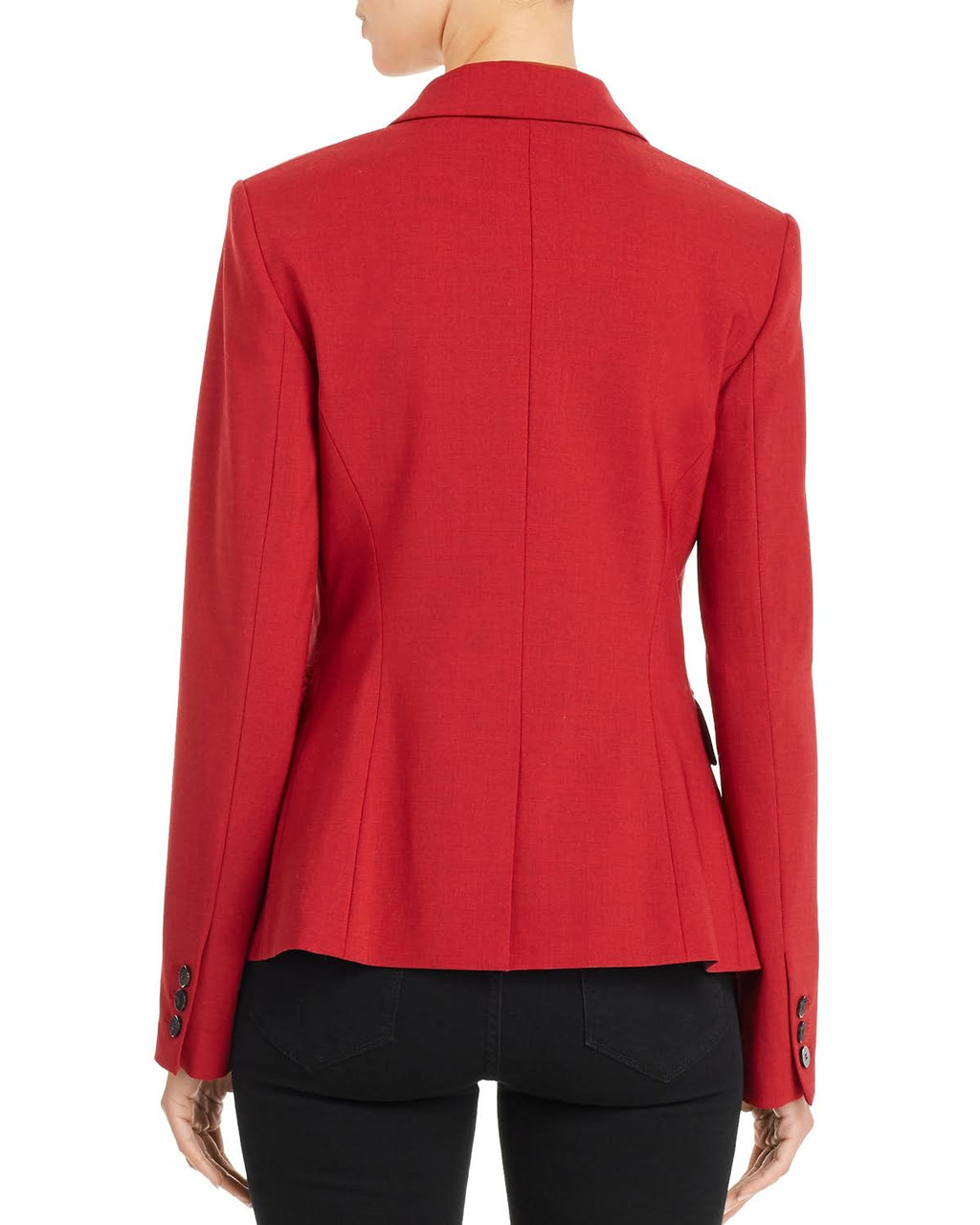 Deep Navy Wool-Blend Blazer Q43802