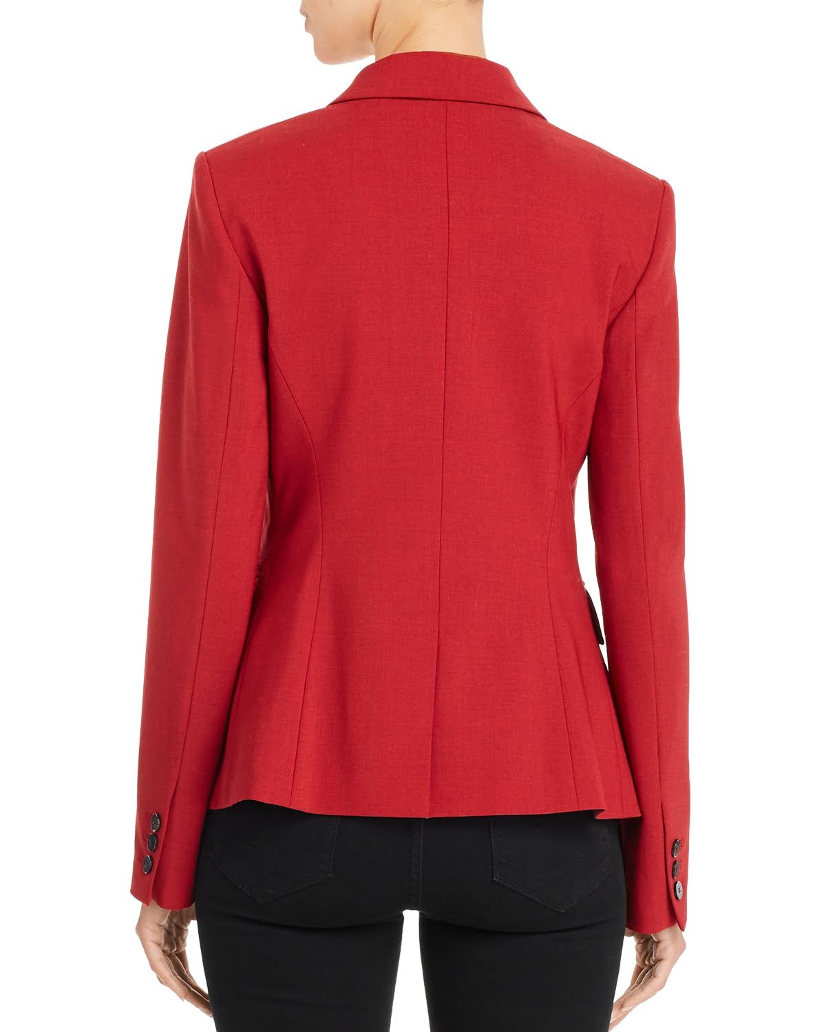 Deep Navy Wool-Blend Blazer Q43802