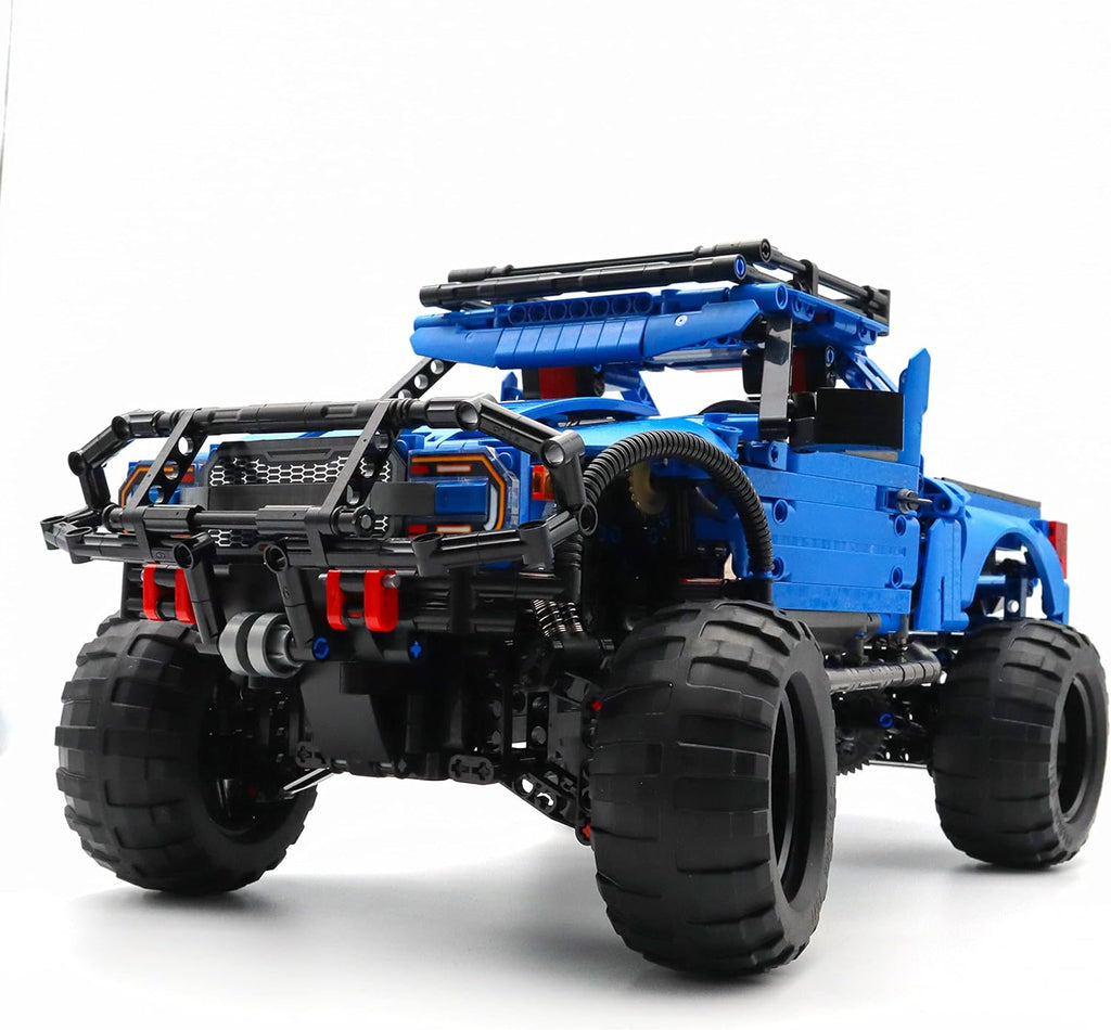 Blue Racing Car Off-Road Vehicle Building Blocks Kit Toy (1630PCS) W333