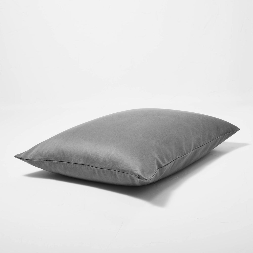 Full/Queen Supima Washed Sateen Duvet & Sham Set Dark Gray J75934