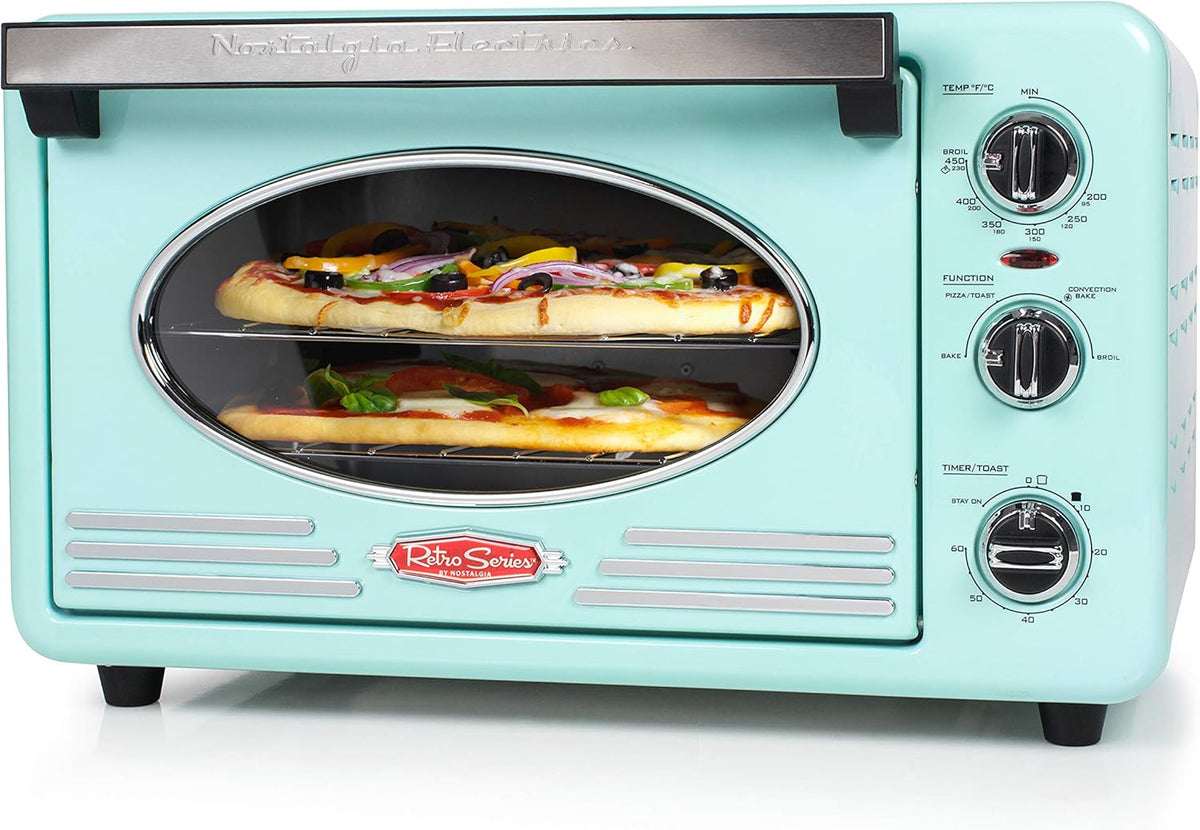 0.7-Cu. Ft. Retro Convection Toaster Oven, Aqua Y98736
