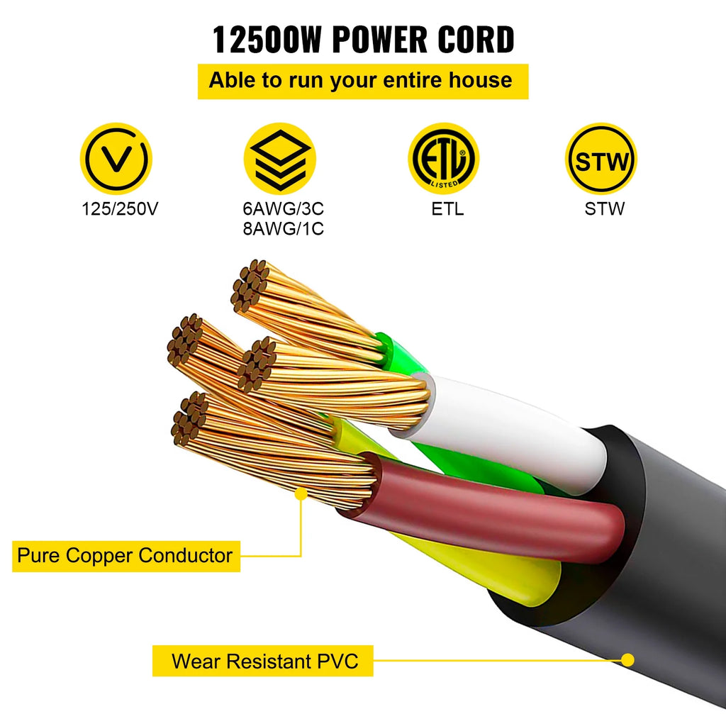 50 ft 50 Amp RV Extension Cord with Molded Connector R413