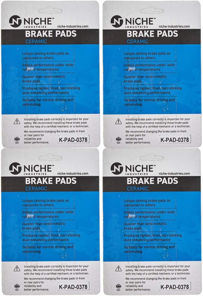Front/Rear Ceramic Brake Pad Set 4 Pack Z789