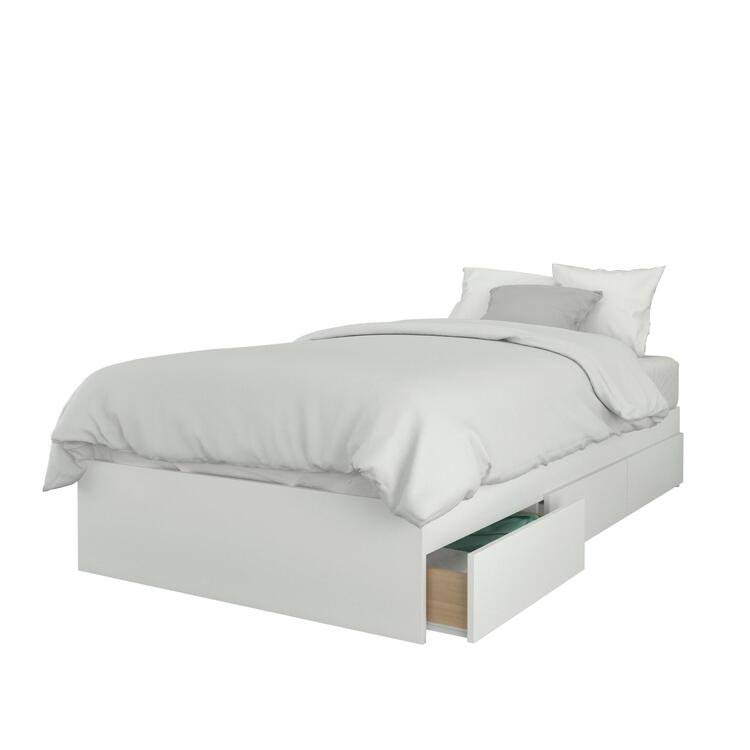 White and Truffle 2 Piece Twin Size Bedroom Set K316800
