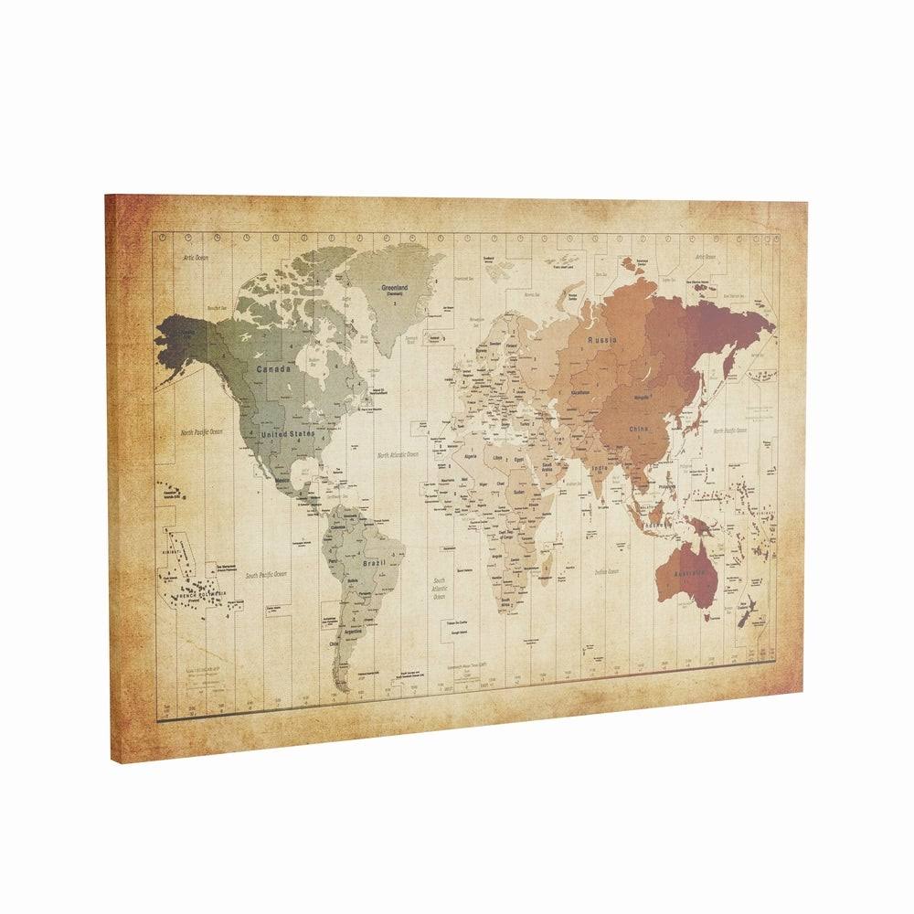 Map Canvas Art - 35 x 47 Z809
