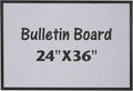 24 x 36 Inch Grey Cork Bulletin Board, Pack of 2 B684520