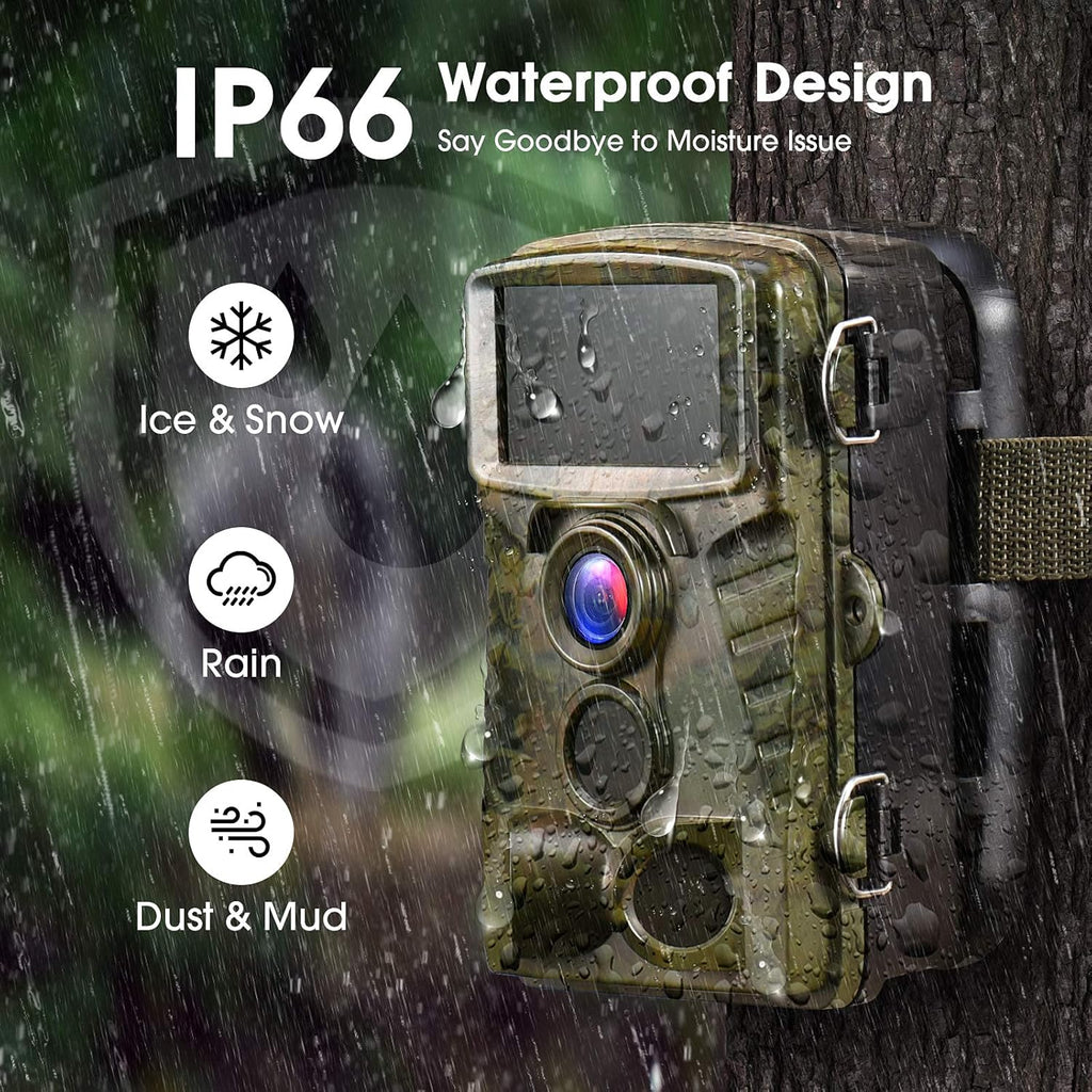 4K 32MP WiFi Trail Camera with Night Vision B885