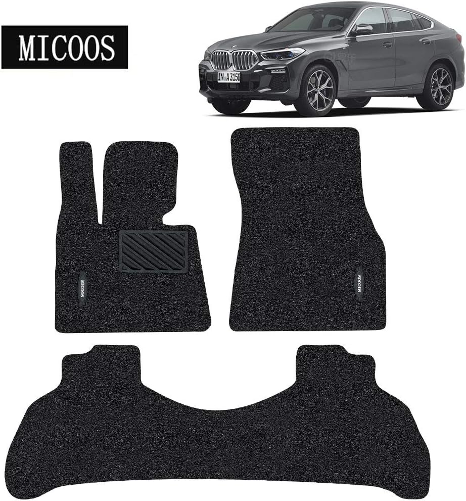 Black Waterproof Car Floor Mat Set for BMW X6 (2019-2020) X679707