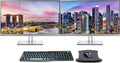 24 Inch Full HD IPS LED-Backlit LCD Monitor 2-Pack Bundle with Wireless Keyboard and Mouse Combo D405849