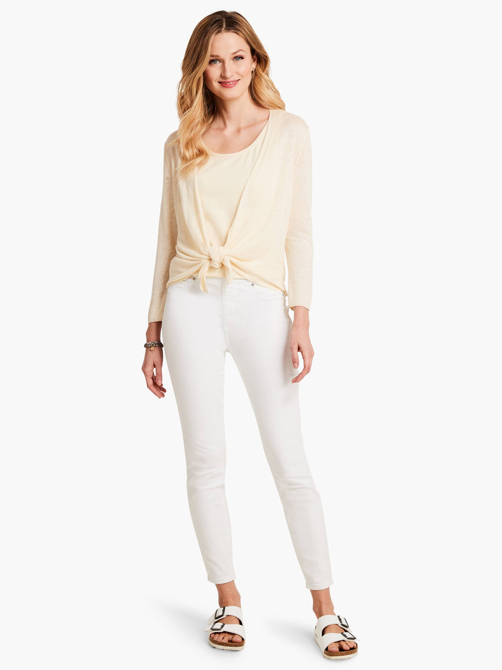 Linen-Blend Cardigan C8962
