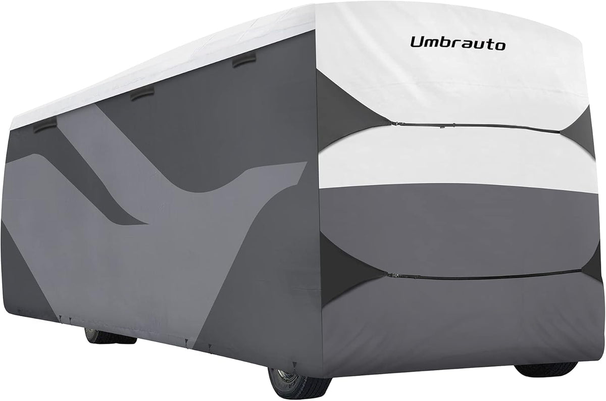 RV Cover for 37' to 40' Motorhome with 2Pcs Extra Straps K78913