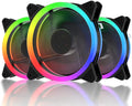 RGB 120mm Computer Case Fan 3-Pack with Controller N440