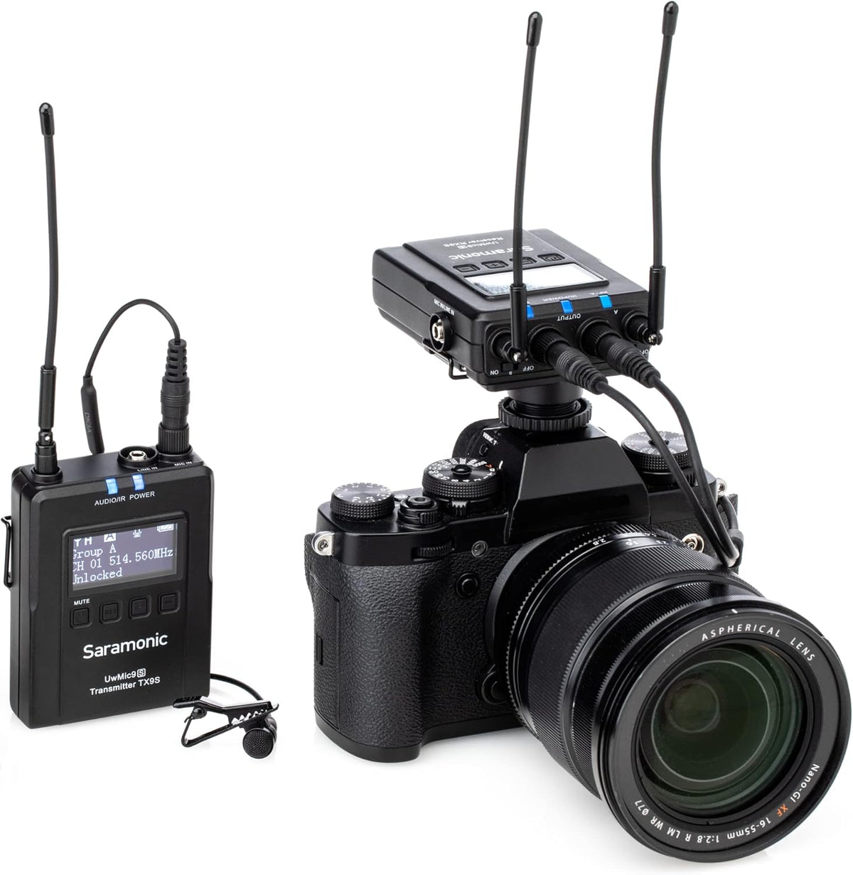 UHF Lavalier System with Dual-Channel Receiver and Hard Case H218