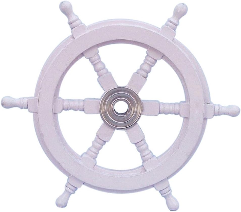 Decorative Wood and Brass Ship Wheel 24 Pack of 2 U514495