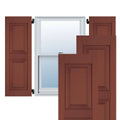 18 in. x 32 in. Exterior Real Wood Raised Panel Shutters Pair I97537