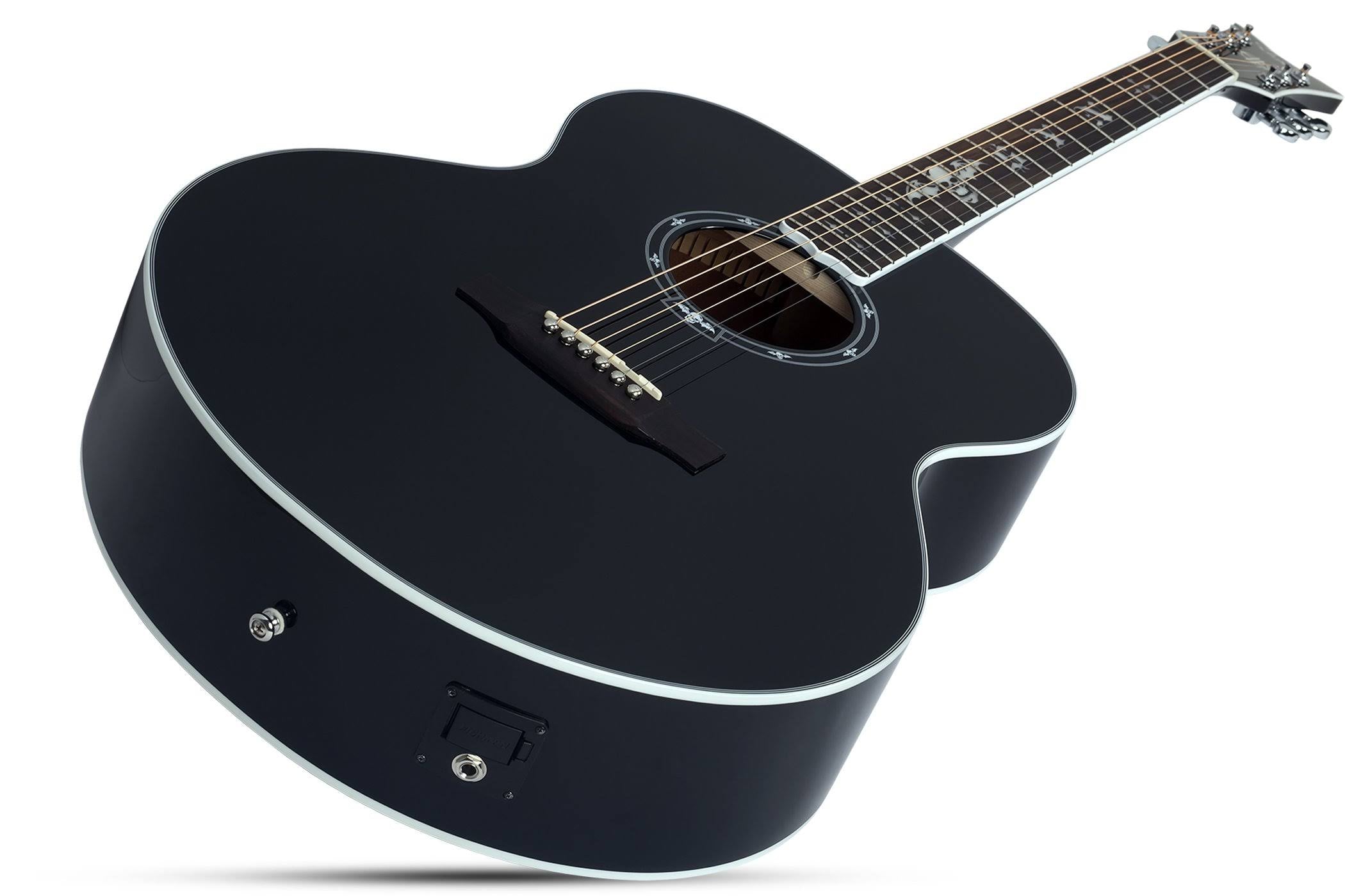 Gloss Black Acoustic Guitar D693