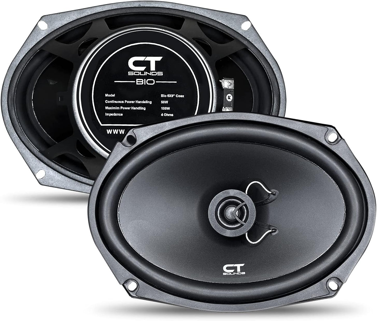 6x9 Inch Coaxial Car Speakers, 200 Watts Max, Pair T14042