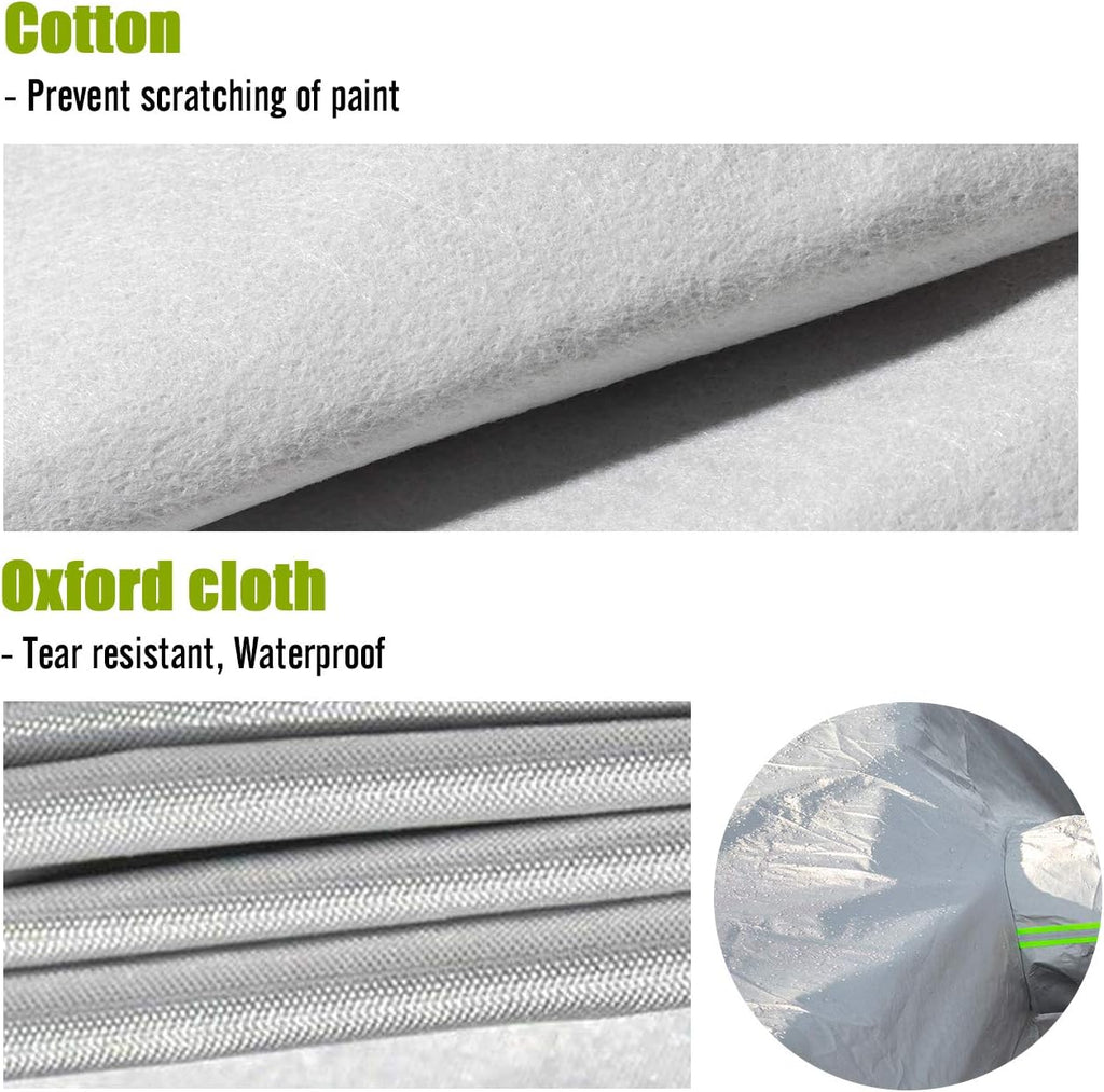 Car Cover SUV Cover 5 Layer Waterproof Windproof Dustproof Pack of 2 G739
