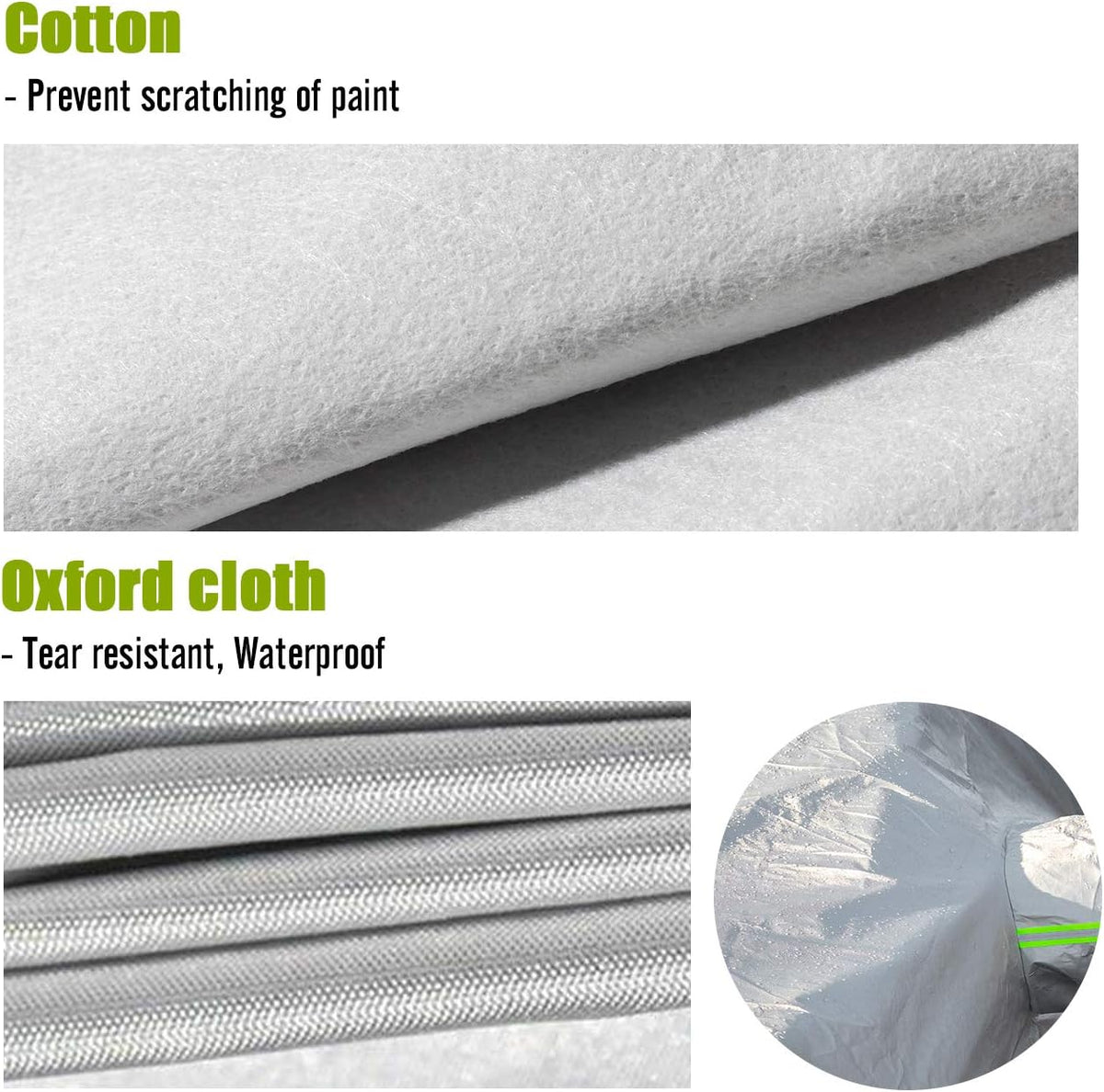 Car Cover SUV Cover 5 Layer Waterproof Windproof Dustproof Pack of 2 G739