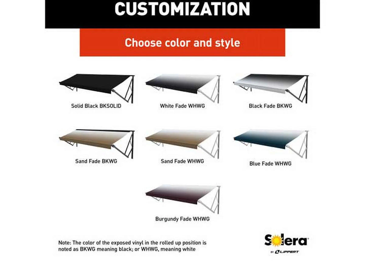 Solera Awning with White Weatherguard W621676