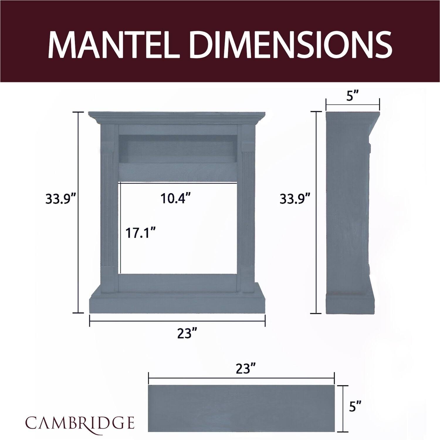 Electric Fireplace and Mantel Z7788