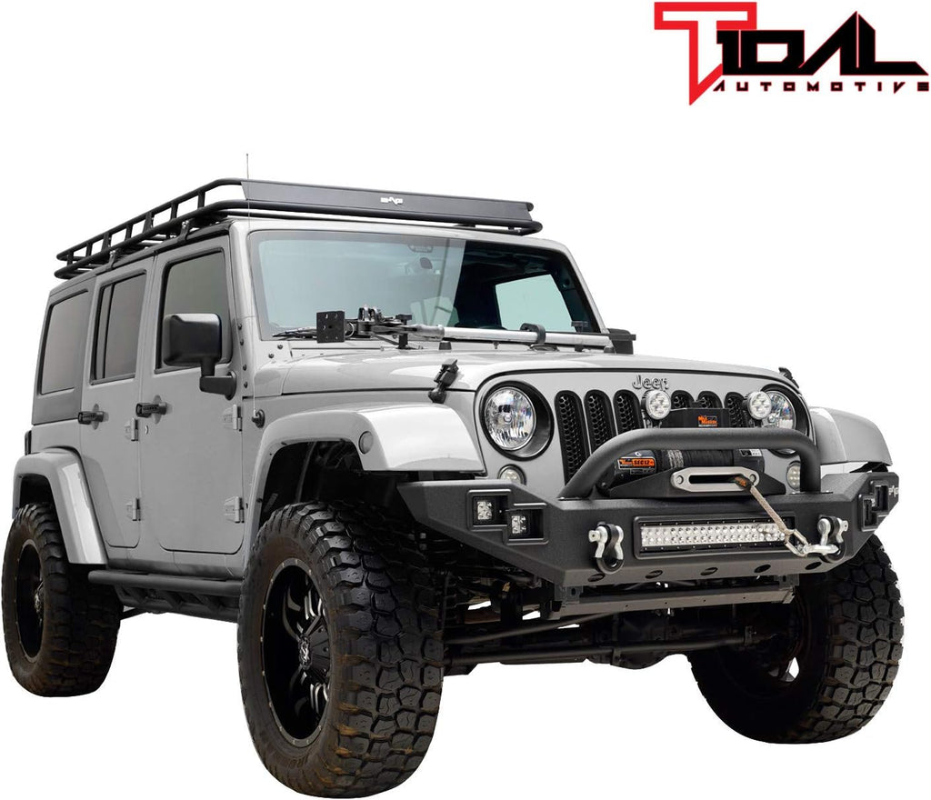 LED Front Bumper with Winch Plate for Wrangler JK Z26475