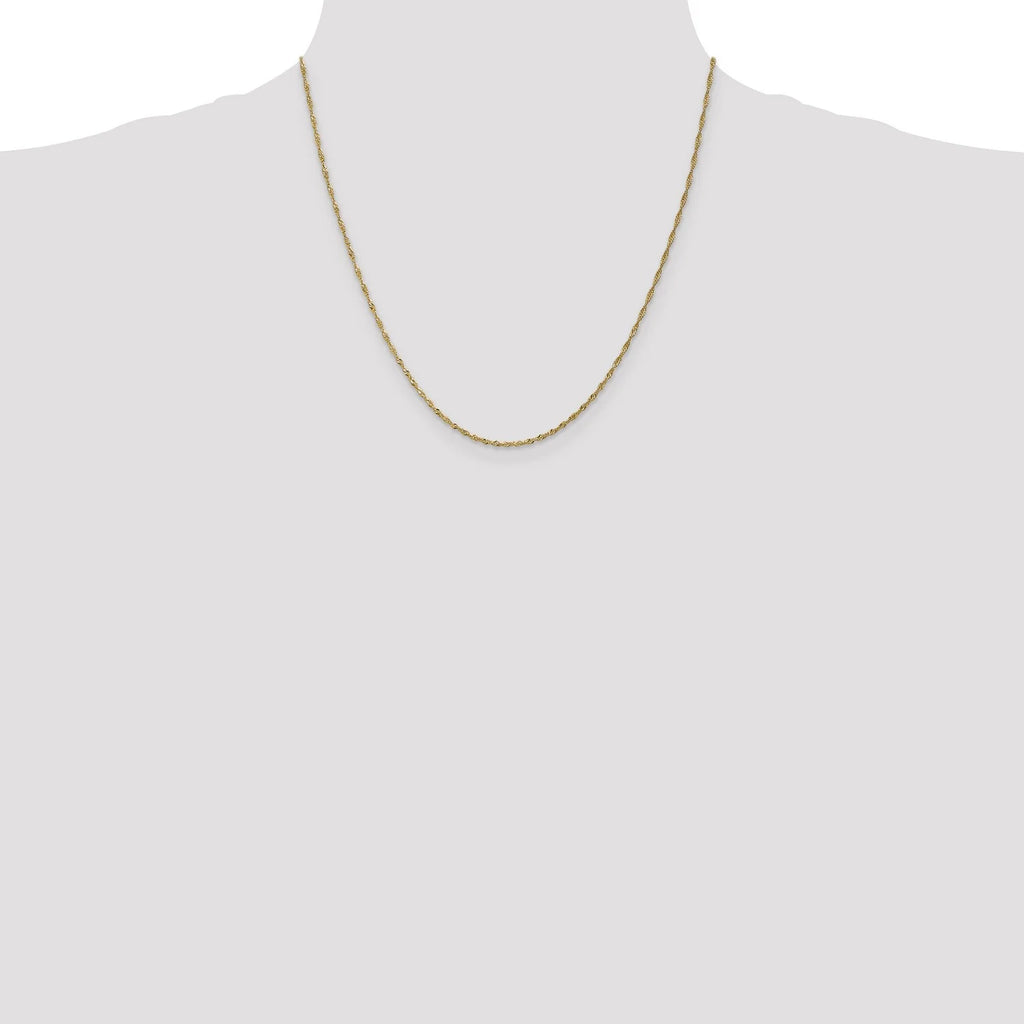 14k Yellow Gold Chain Necklace Z9426