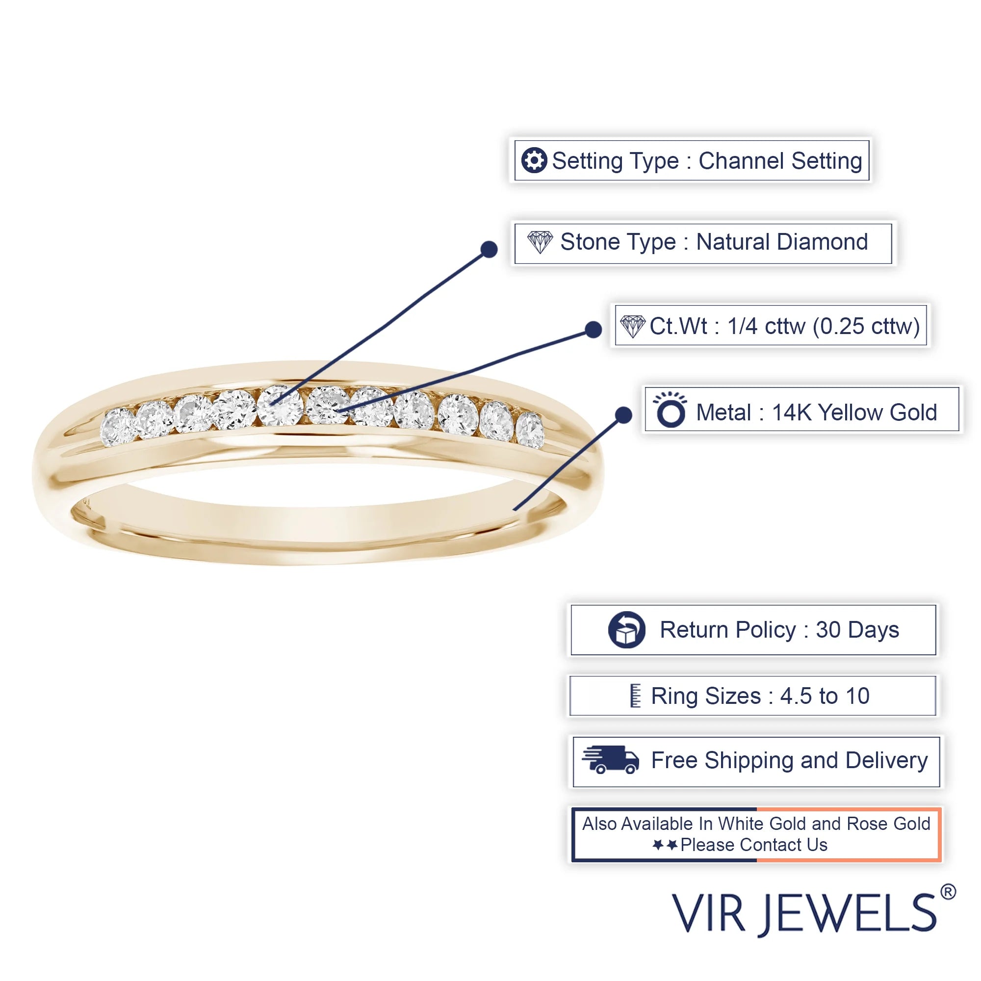 14K Yellow Gold Diamond Bridal Band Z24309