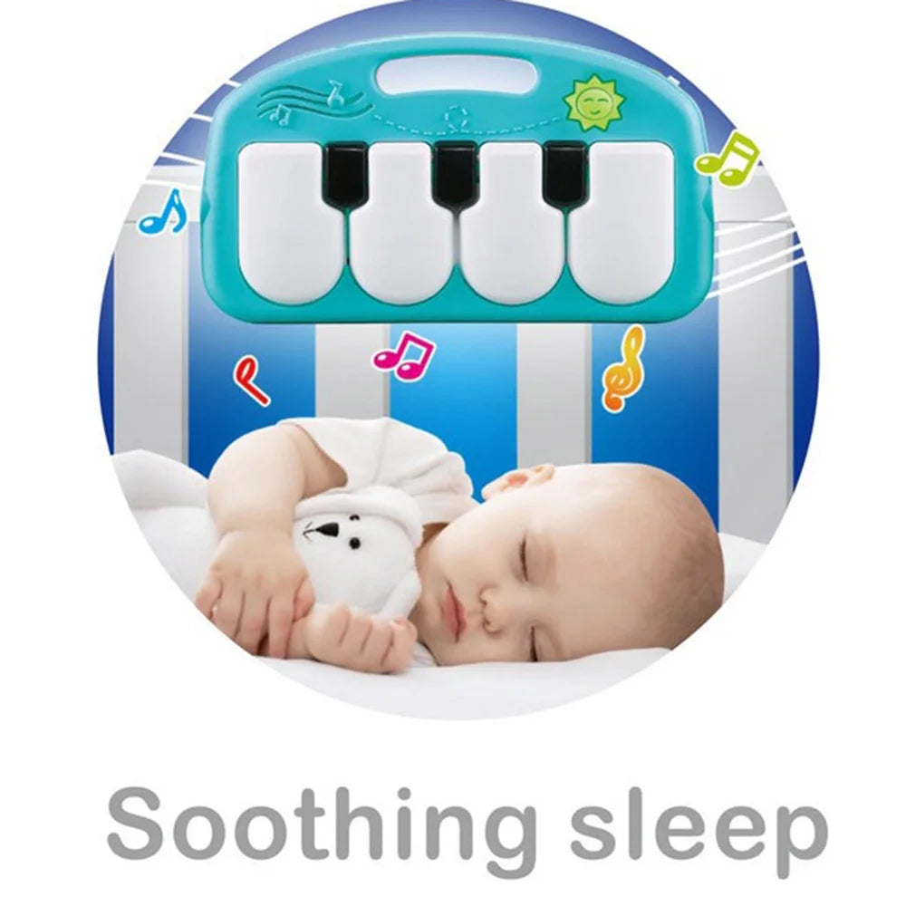 Playmat with Hanging Mirror Musical Activity Center Tummy Time Play Mat D548138