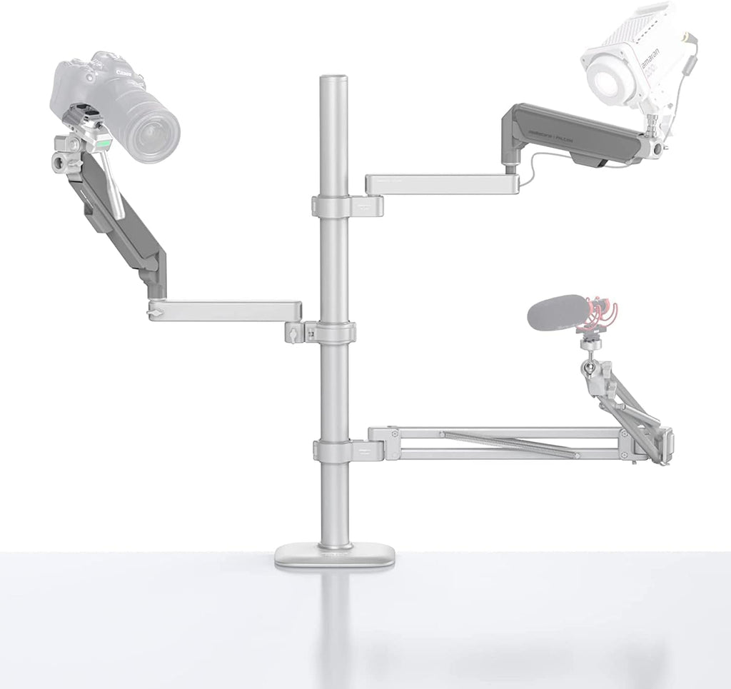Desk Camera Mount Webcam Stand with Microphone Boom Arm Tripod Z4214