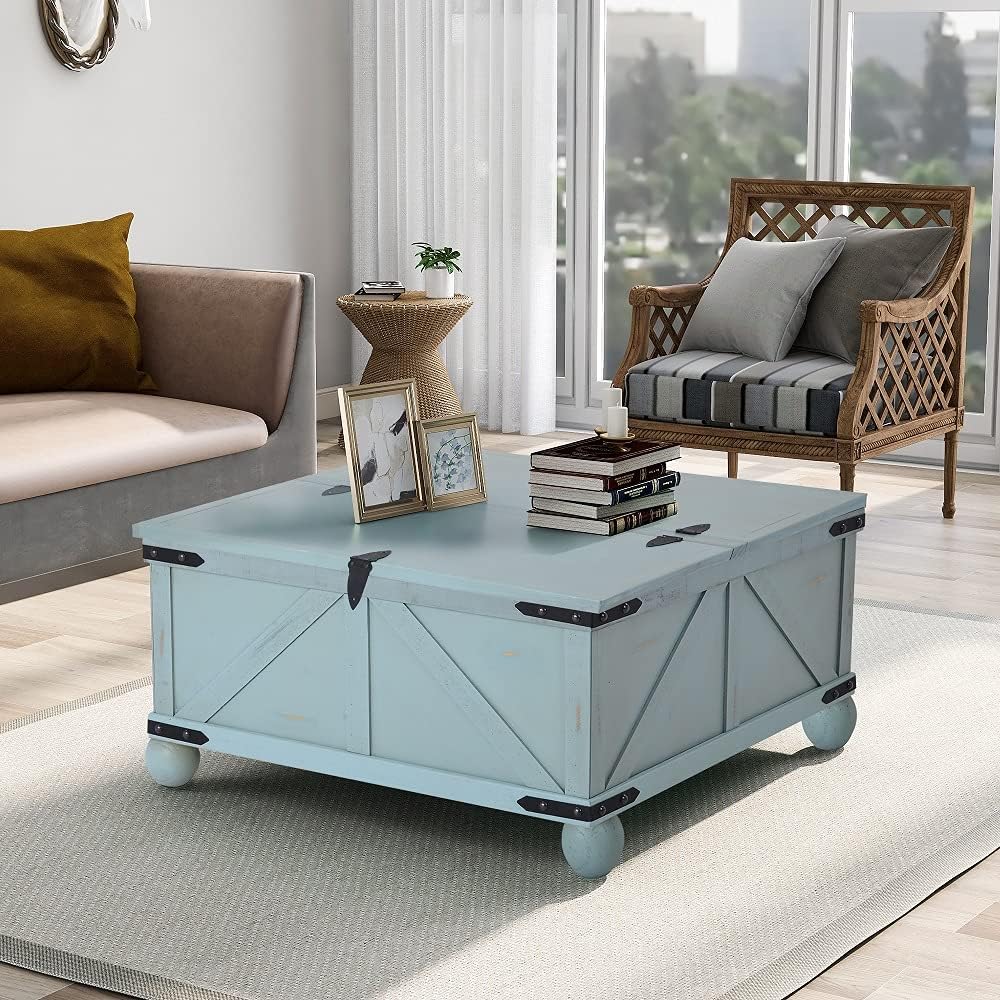 Wood Coffee Table with Drawer and Storage Shelf, Caster Wheels, Retro, Espresso G57574