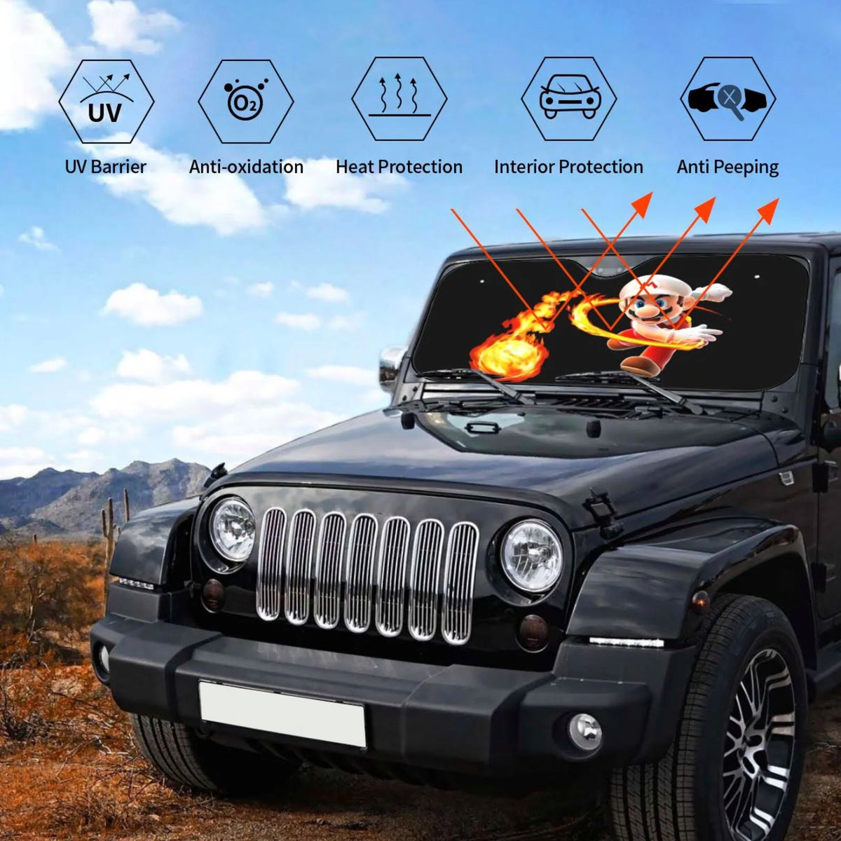 Foldable Car Windshield Sunshade F560