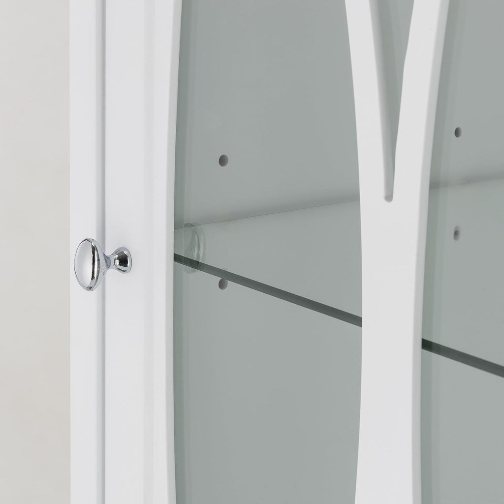 White Linen Floor Cabinet Y4925