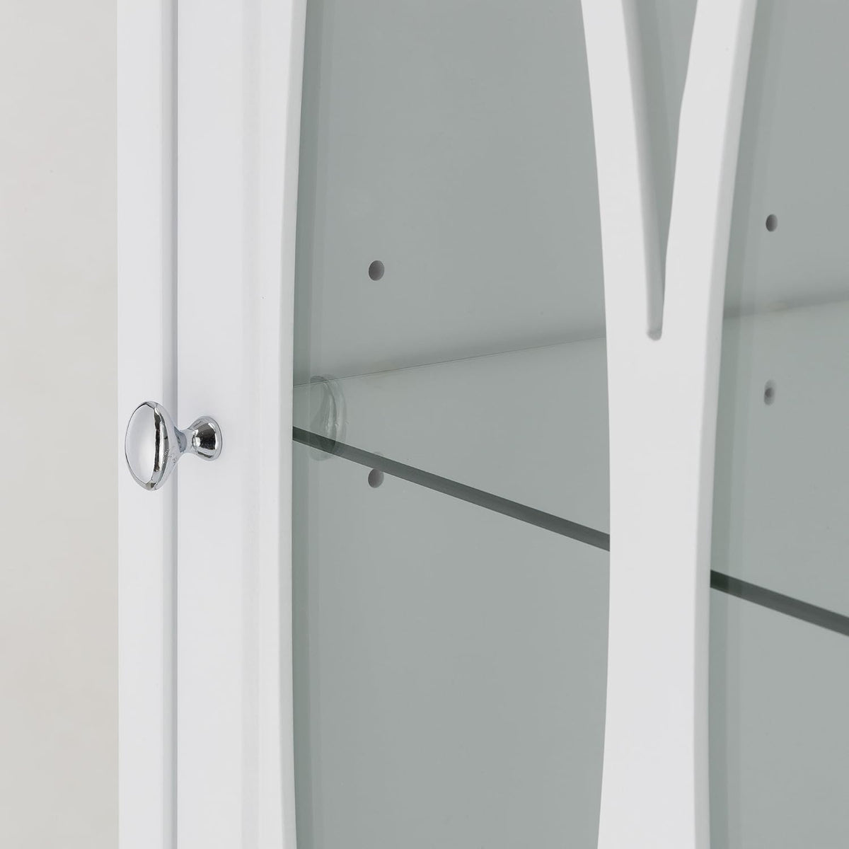 White Linen Floor Cabinet Y4925