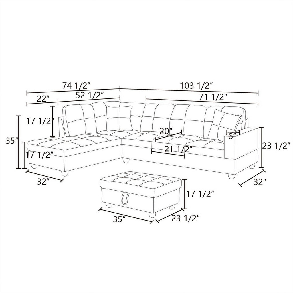 Red Raspberry Microfiber Faux Leather Sofa Set J571