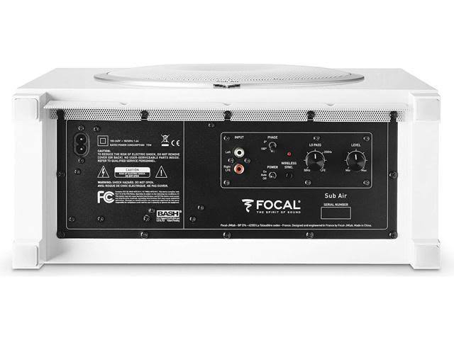 White Bass Reflex Subwoofer with Integrated 150W Amplifier D3636